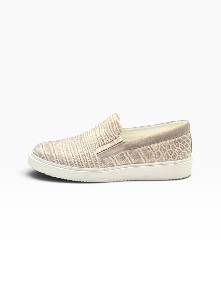Natural & Tortora Alligator Loafer
