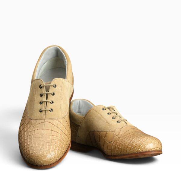 Poussière Crocodile & Suede Spectator Oxford