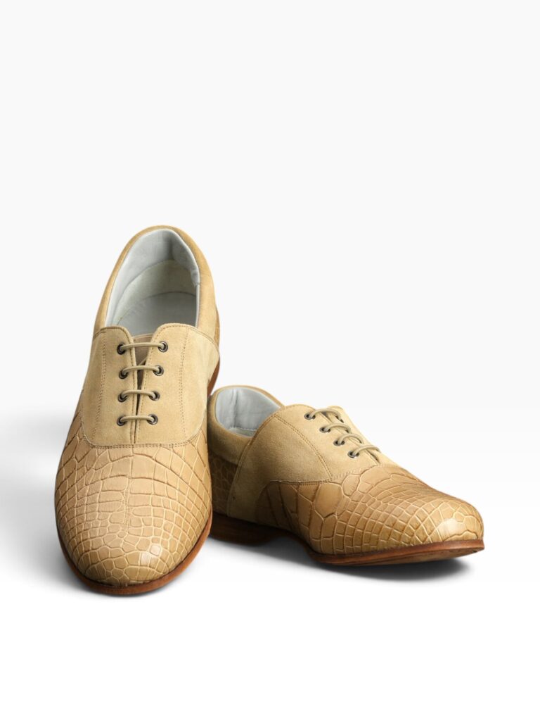 Poussière Crocodile & Suede Spectator Oxford