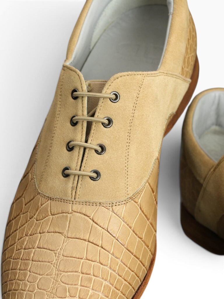Poussière Crocodile & Suede Spectator Oxford