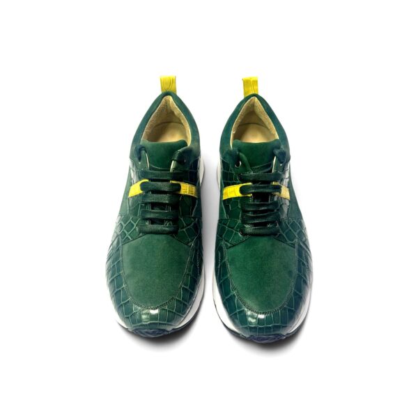 Cyprus-Limone Alligator Leather Luxury Sneaker