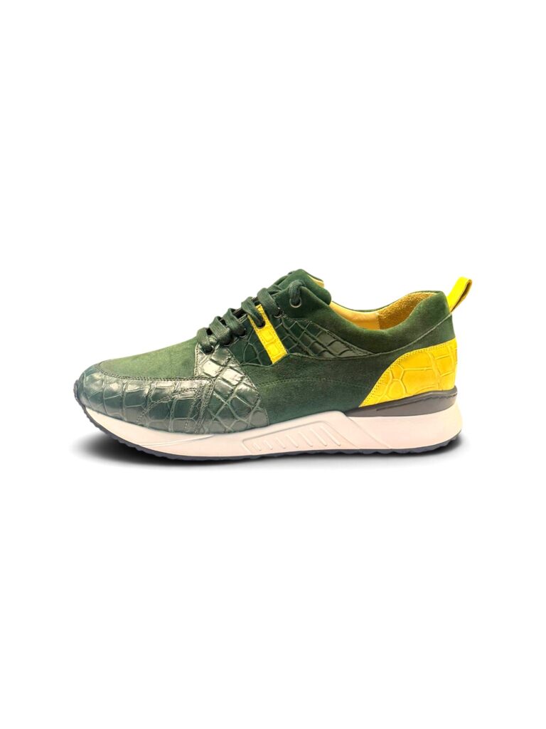 Cyprus-Limone Alligator Leather Luxury Sneaker