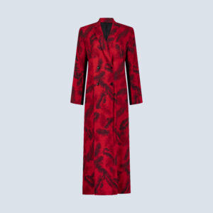 Red & Black Floral Dream Coat