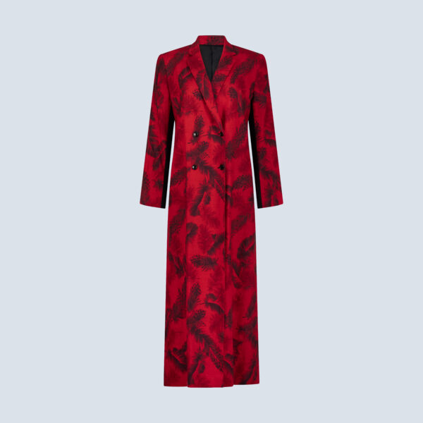 Red & Black Floral Dream Coat