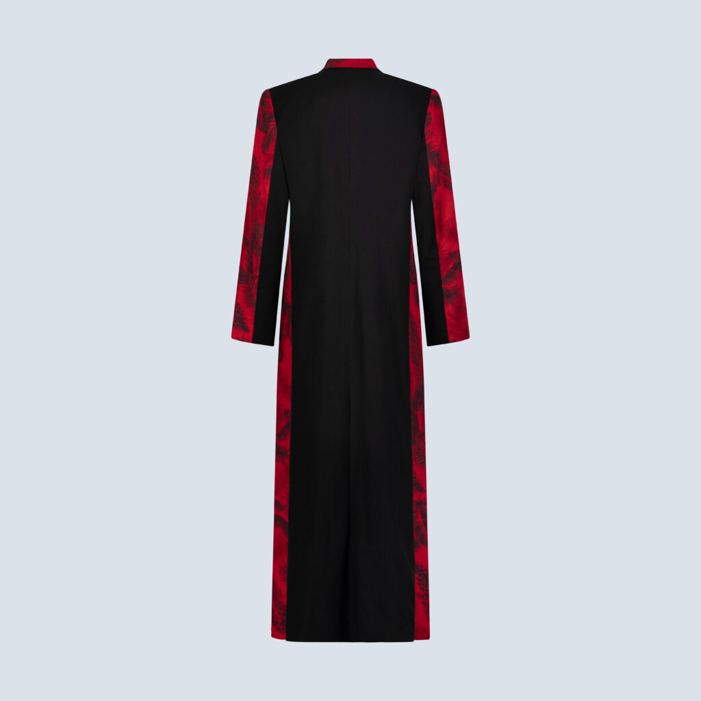 Red & Black Floral Dream Coat