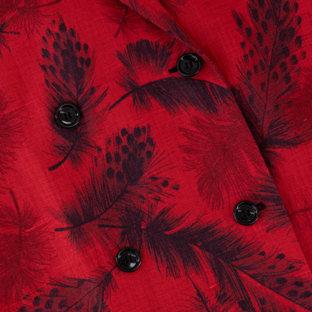 Red & Black Floral Dream Coat
