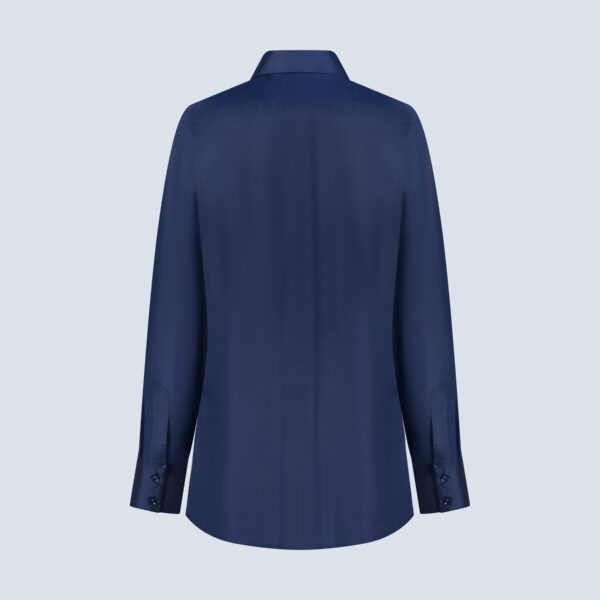 Indigo Blue Silk Shirt