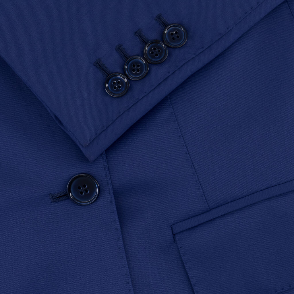 Indigo Blue Wool Suit