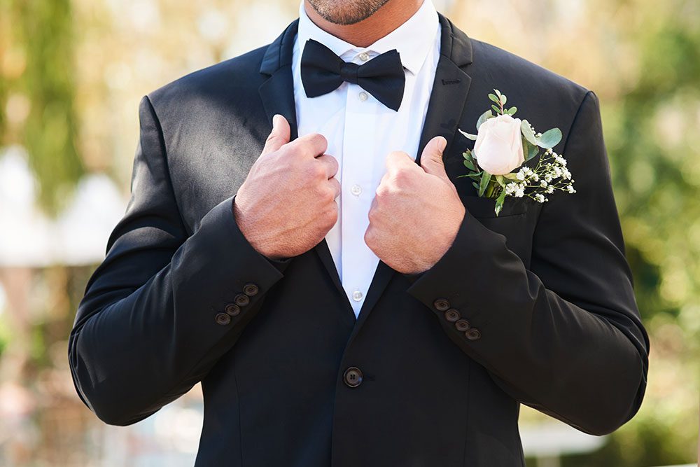 Garden wedding suit
